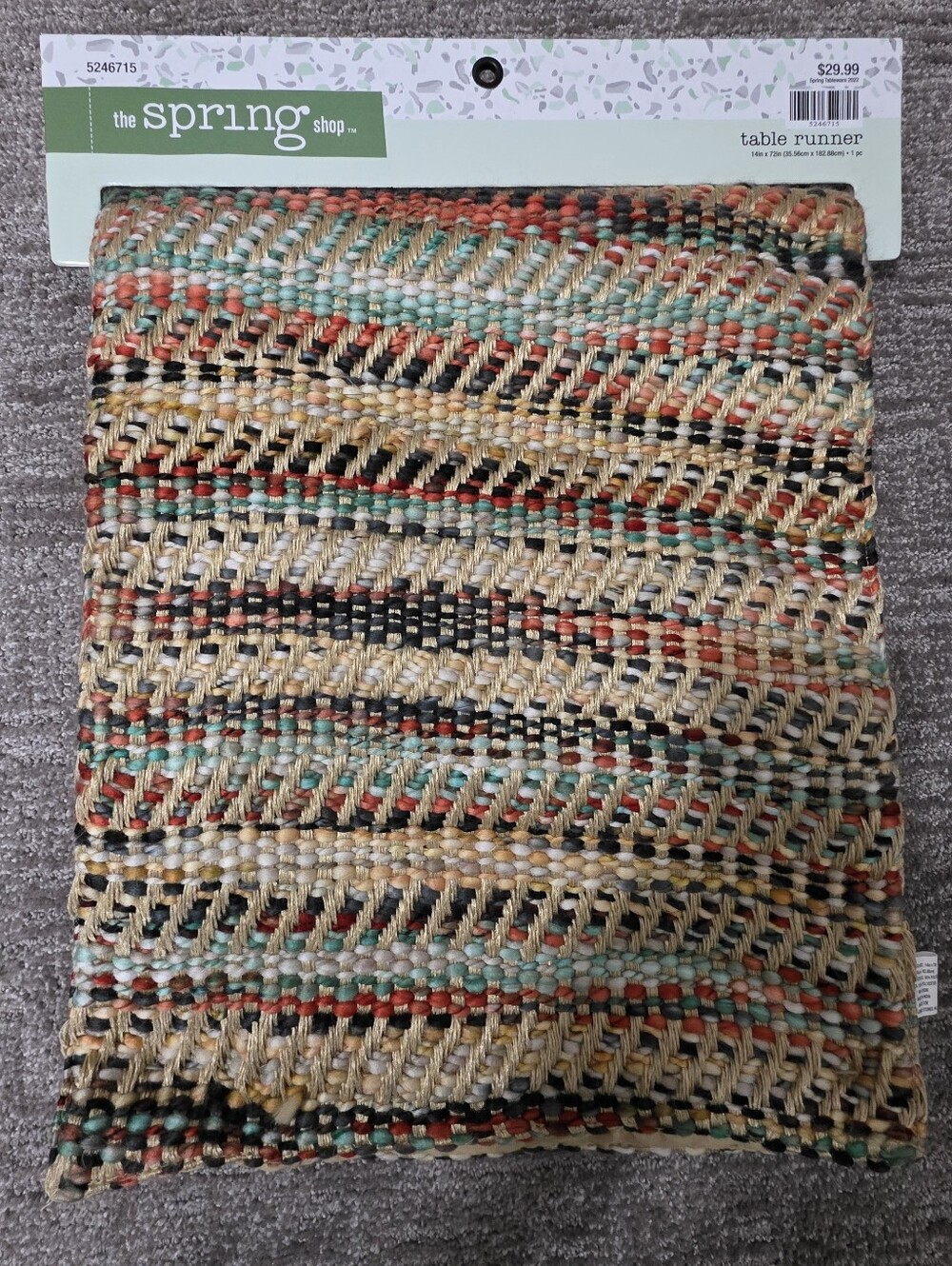 NWT 14×72" Table Runner Hobby Lobby Earthy Boho Southwestern Braided Rustic
